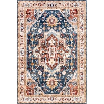 Nuloom Sasha SpinClean Machine Washable Medallion Area Rug