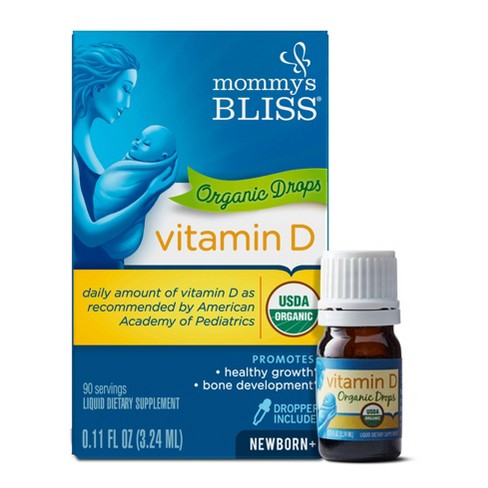 Mommys Bliss Organic Vitamin D Drops 011oz