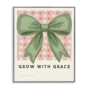 Stupell Industries Grow With Grace Ribbon Framed Giclee Art - 1 of 4