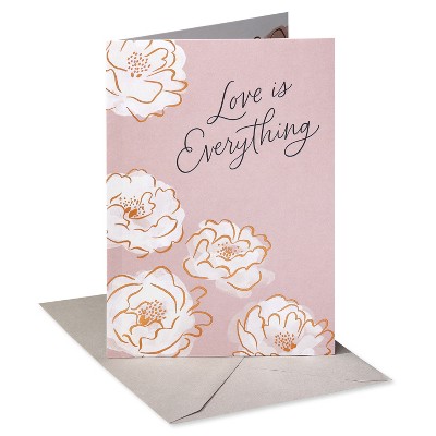 'Love is Everything' Wedding Card: Carlton Cards, Greeting Card for Wedding, Bridal Shower, Anniversary, Multicolored