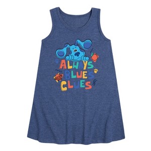 - Blue's Clues & You! - Always Blue's Clues Graphic Sleeveless Aline Dress - 1 of 2