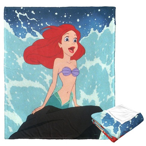 Disney Little Mermaid Classic Part Of Your World Silk Touch Throw Blanket Target