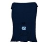 NCAA North Carolina Tarheels Team Color Bloncho with Logo Patch and Faux Shearling Inside Throw Blanket - 3 of 3