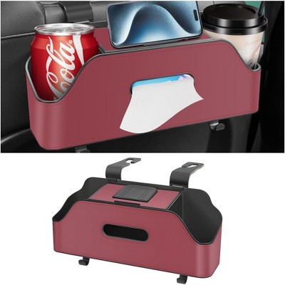 TruAIR Car Headrest Backseat Organizer with Cup Holder Tray