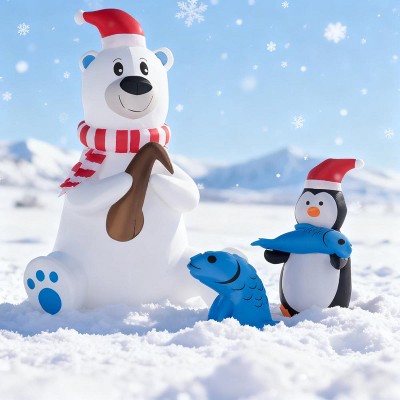 Hrinhom Christmas Outdoor Inflatable Decorations