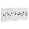 Stupell Industries Winter Wishes Sentiment, 48" x 20" - 3 of 4