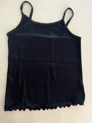 Girls' Ribbed Cami Tank Top - art class™ Black XS