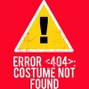 Women's Design By Humans Halloween Error 404 Costume Not Found Apparel By COVI Racerback Tank Top - 2 of 3