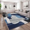COZONY Washable Abstract Area Rug, Color Block Patchwork Non Slip Low Pile Carpet for Living Room Dining Room Bedroom - 2 of 4