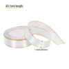 Unique Bargains Double Face Wide Satin Ribbon with Gold Edges for Wedding Bouquet - 2 of 4