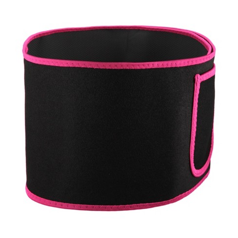 Unique Bargains Neoprene During Exercising Workout Waist Sweat Band Tummy  Waist Trimmer Belt Pink