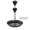 Good Directions 8.5' Modern Farmhouse Tulip Aluminum Rain Chain - Black - 3 of 4