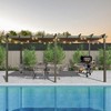 DOMETOUR 11x20FT Outdoor Retractable Pergola with Weather-Resistant Canopy, Aluminum Patio Gazebo for Garden Courtyard, Dark Gray - 2 of 4