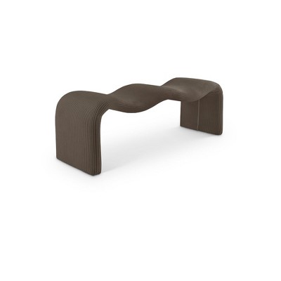 Meridian Furniture,Willow Corduroy Fabric Bench