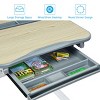 Costway Children Desk Chair Set Adjustable Study Table Drawer - 4 of 4
