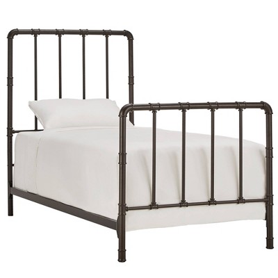 Twin Marmora Industrial Piping Metal Bed Dark Bronze - Inspire Q