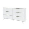 Plank+Beam 6 Drawer Dresser with Brass Handle - 2 of 4