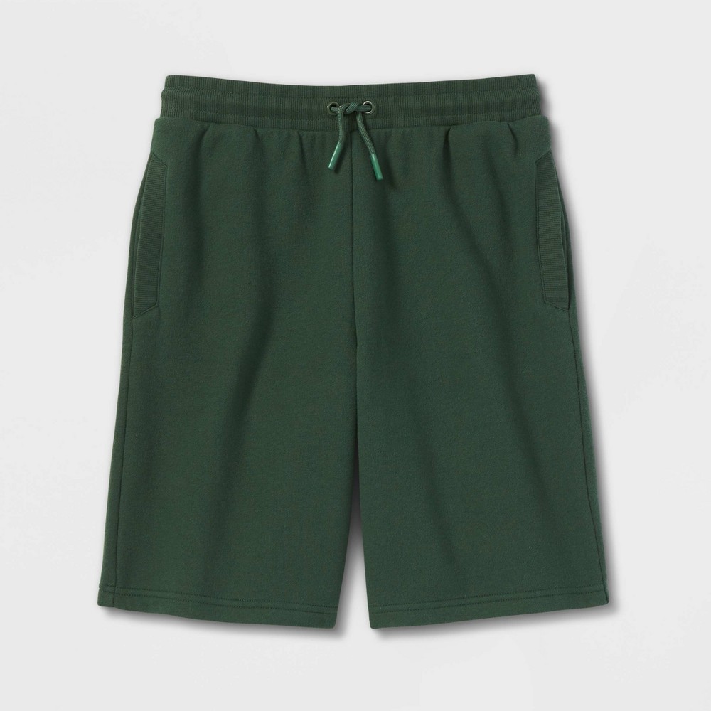 Boys' Fleece Shorts 16" - All in Motion Green L