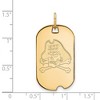 Black Bow Jewelry 10k Yellow Gold East Carolina Pirates NCAA Pendant - 2 of 3