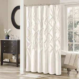 PAGED 72x72 Inch Polyester Semi-Sheer Shower Curtain with 12 Button Holes on Top,Tufted Shower Curtains for Bathroom - 1 of 1