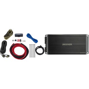 Kicker 47KEY5001 500-Watt Mono Channel Amp With Amp Kit Bundle - 1 of 4