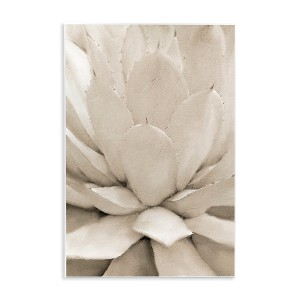 Stupell Industries Prickly Agave Plant Monochromatic Beige Desert Succulent Wall Plaque Art, 13" x 19" - 1 of 4