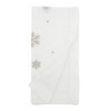 Saro Lifestyle Winter Delight Embroidered Snowflake Napkin (Set of 4), 20", Gold - 3 of 4