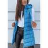 Imily Bela Oversized Hooded Puffer Vest Long Sleeveless Quilted Winter Outerwear for Women - 2 of 4