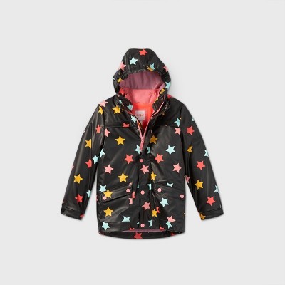 fleece lined rain coat girls