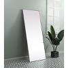 Elegant Lighting Metal Frame Rectangle Full Length Mirror 30x72 Inch in Silver - 3 of 4