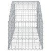 vidaXL Gabion Basket Silver Galvanized iron 39.4 x 11.8 x 15.7/23.6 in - 59.1" x 19.7" x 15.7"/23.6" - 4 of 4