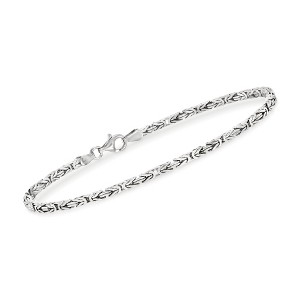 Ross-Simons 2.3mm Sterling Silver Byzantine Bracelet - 1 of 4