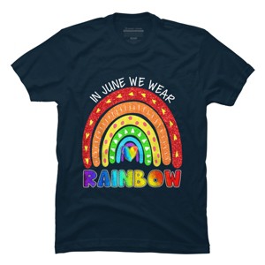 Adult Design By Humans In June We Wear Rainbow Pride By Belugastore T-Shirt - 1 of 2