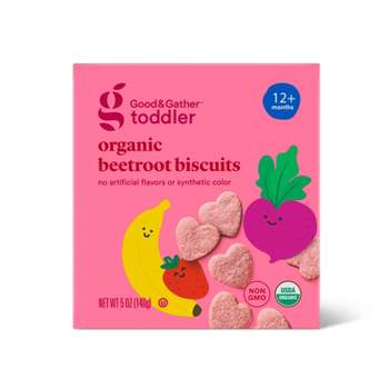 Organic Beetroot Biscuit Toddler Snacks - 5oz/14pk - Good & Gather™
