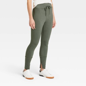 Women's Drawstring High Waisted Lounge Leggings - A New Day™ - 1 of 2