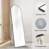 Mewoofun Full Length Mirror with Stand, 59"X16"X3", Black - 2 of 4