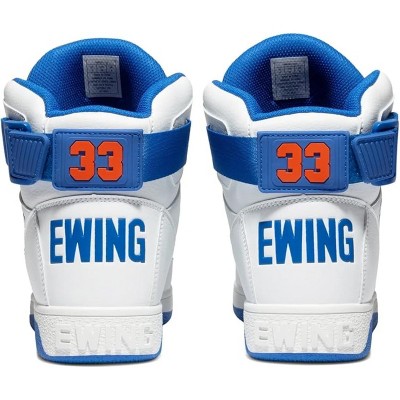 Мужские кроссовки Ewing Athletics Ewing Atheltics Men's 33 HI x Orion Rebound Basketball Sneakers White/Royal Blue/Orange 9.5 — фото 5