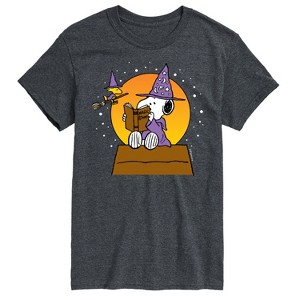 Men's - Peanuts - Sorcerer Snoopy Woodstock Short Sleeve Graphic T-Shirt - 1 of 4