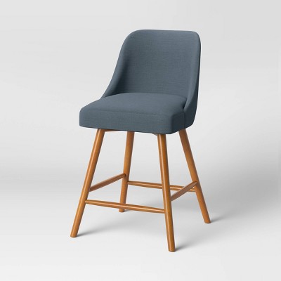 Geller Upholstered Counter Height Barstool Navy - Project 62™