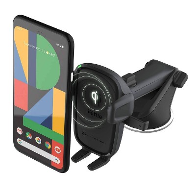 iOttie Easy One Touch Wireless 2 Car & Desk Mount with 10W Qi Wireless Charging Mount - Black