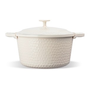 Gotham Steel 5QT Hammered Dutch Oven Ceramic Nonstick Lightweight Self Basting Lid - 1 of 4