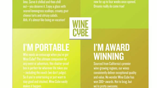 Sauvignon Blanc White Wine - 3L Box - Wine Cube&#8482;, 2 of 8, play video