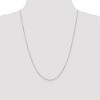Black Bow Jewelry 0.6mm, 14k White Gold, Round Snake Chain Necklace - 2 of 4