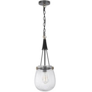 Cal 60W Cordoba Two Tone Glass Pendant with Chain - 1 of 4