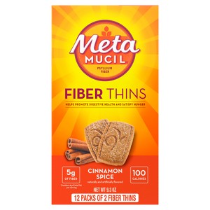 Metamucil Multi-grain Fiber Wafers - Cinnamon Spice - 12ct - 1 of 4