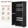 CuisinSmart 70in Tall Kitchen Pantry Cabinet,Freestanding Storage Cabinet with 4 Doors and Adjustable Shelves,Large Utility Wooden Coffee Bar Cabinet - 3 of 4