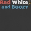 Rerun Island Women's Red White And Boozy Golden Star Americana 4Th Of July Short Sleeve Graphic Cotton Retro Vintage Ranger Baby Tee - Caviar White S - 2 of 4