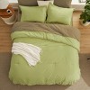 5/7 Pcs Soft Bedding Set All Season Boho Bed in a Bag Contrasting Design - 2 of 4