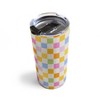 Iveta Abolina Eclectic Checker Check Cream Travel Mug 20 oz Stainless Steel Travel Mug - Deny Designs - 4 of 4