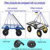 Grungis Multi-Functional Garden Cart,Heavy-Duty Wagon Cart with All-Terrain Wheels,Utility Cart for Garden Camping Shopping - 4 of 4